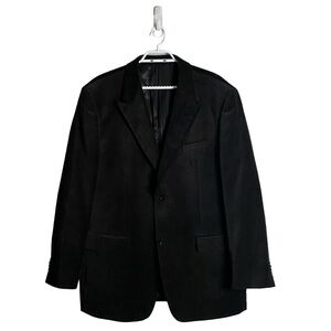 Daniel Hechter Paris Men's Black Velvet Single Breasted Blazer
